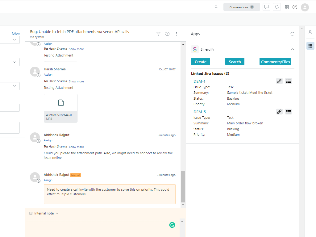 Sinergify screenshot 1
